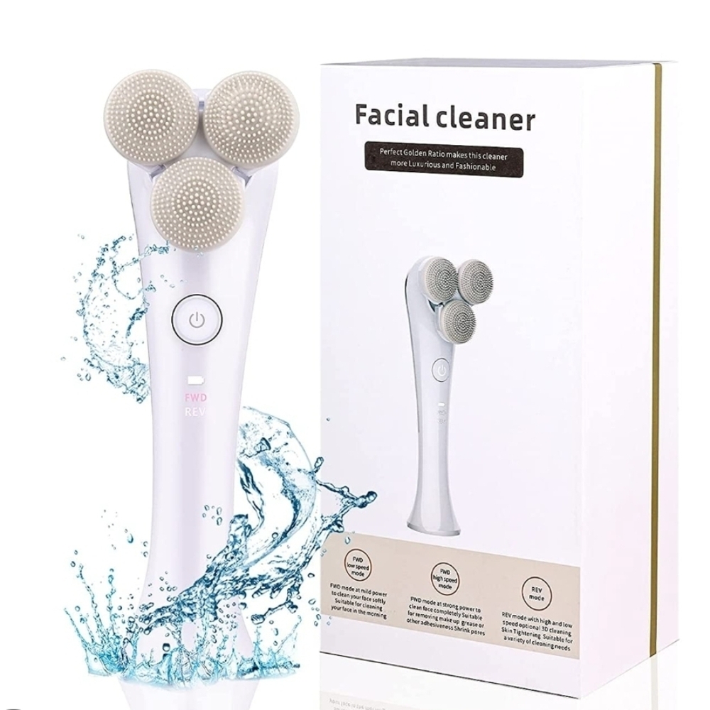 NEW 3 Head Facial Cleaning Brush